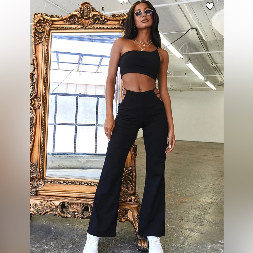Princess Polly Black Ariarne Set Size 4